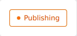 The build status while a publish is in progress
