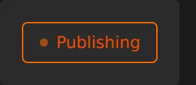 The build status while a publish is in progress