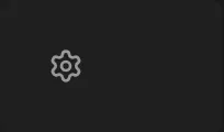 The gear button appears on a section that has settings