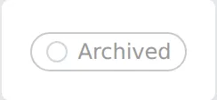 Archived status pill